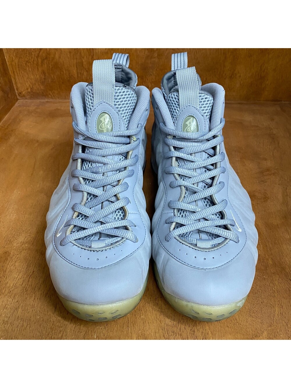 Nike Air Foamposite One Shoes Mens Sz 10.5 Premium Wolf Grey Sneakers 575420-007 - Picture 3 of 15
